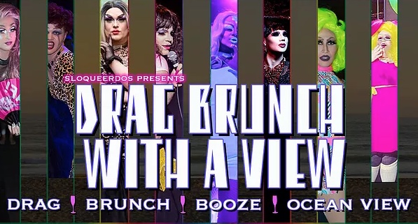 SLO Queerdos Drag Brunch with a View poster