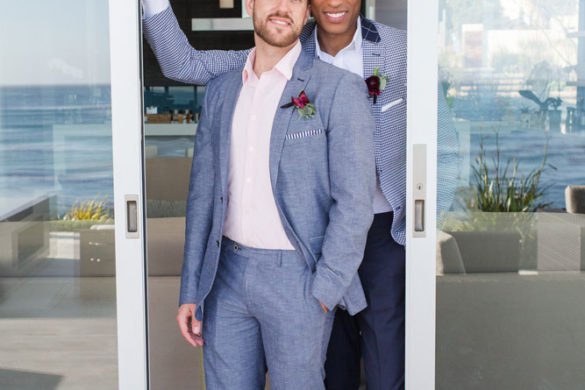 Queer SLO Renoda Campbell Photography between sliding glass door